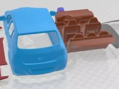 Hyundai i20 2009 Printable Car 3D print model