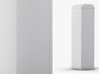 Medical Single Door Scope Drying Cabinet 3D model