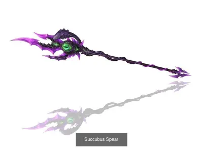 Succubus Weapons 3D Model Pack