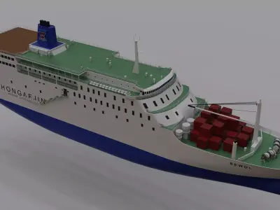MV Sewol 3D model