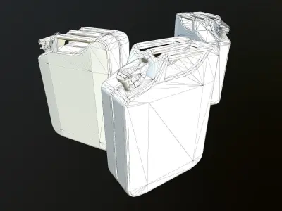 Jerry Can Low-poly 3D model purchase
