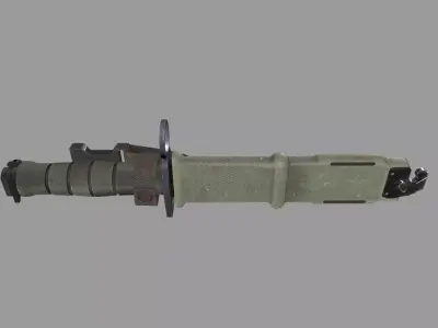 Knife Bayonet 490 Low-poly 3D model