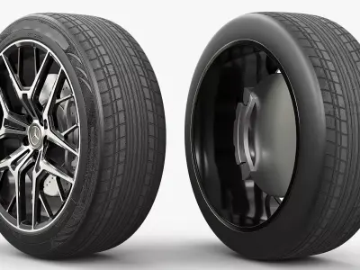 Mercedes Benz Performance Rim Multi Spoke 3D model purchase