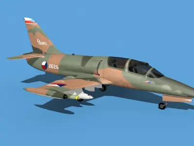 Aero Vodochody L-39C Albatross Cz Rep 03 3D model