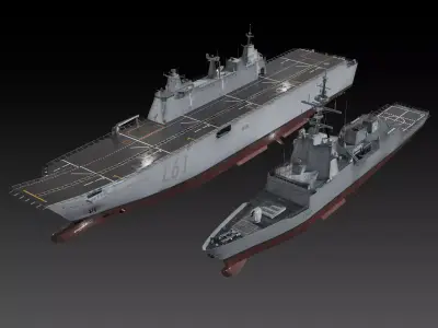 Spanish navy game ready model collection 3D Model Pack