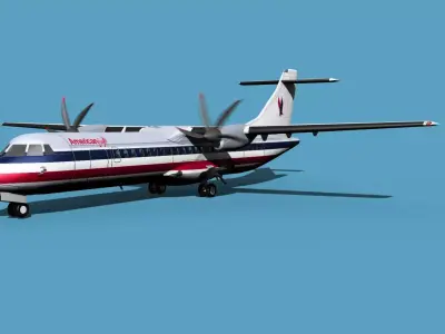 ATR  ATR-72-600 American Eagle 3D model