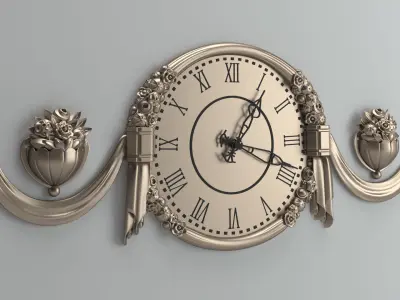 Clock 01 antique 3D model