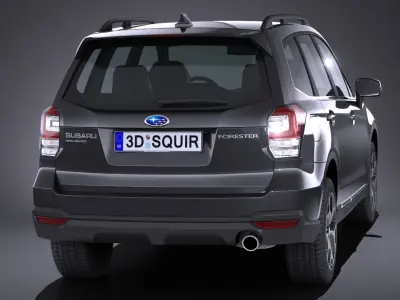 Subaru Forester 2017 3D model purchase