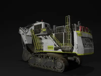 liebherr 9600 Low-poly 3D model
