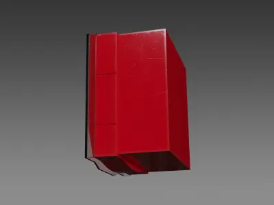 Fire Alarm Call Point Low-poly 3D model