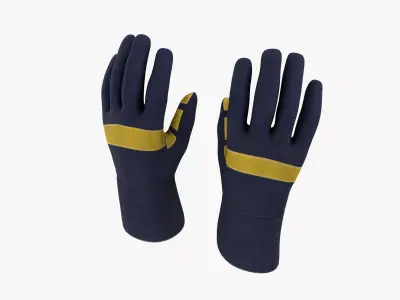 Welding Gloves 3D model