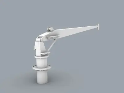LNG Ships Deck Crane  3D model