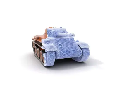 Desert Camo Tank model pack Low-poly 3D model