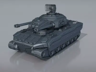 Battle tank V-4 -model for 3d printer 3D print model