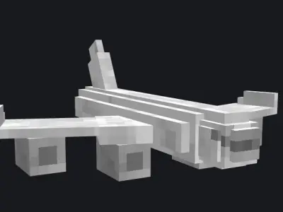 3D Plane model 3D model
