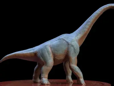 3D Brachio dinosaur Low-poly 3D model