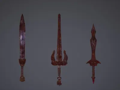 Modular Blades Emporium Part 1 Low-poly 3D model