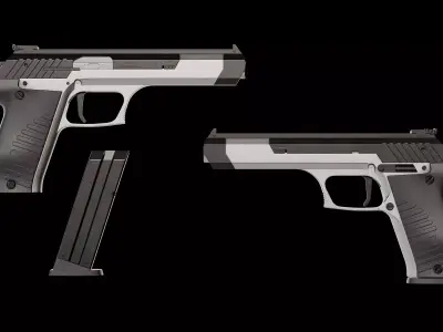 CZ 122 Sport 22LR pistol Low-poly 3D model