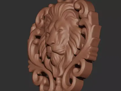 Lion Pendant Printable 3D print model