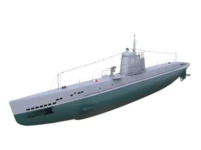 Submarine Soviet M-class 3D model