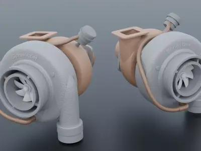 Turbo Schwitzer Detailed Free 3D model