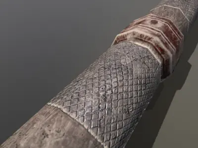 Patacabra doble Low-poly 3D model