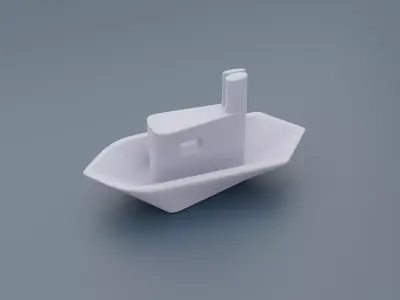 Stylized Boat 3d print Free 3D print model