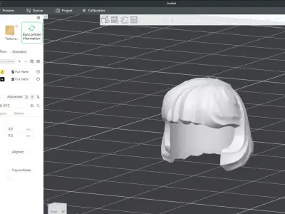Custom3Dprint Minifigure Accessory - Minifigure Hair S2 - 078 3D print model