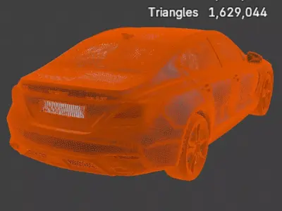 Genesis G70 Luxury Sedan - Ultra High-Poly 3D Model 3D model