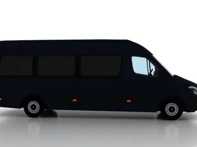 Mercedes Benz Sprinter L3H2 2015 Passenger UK 3D model