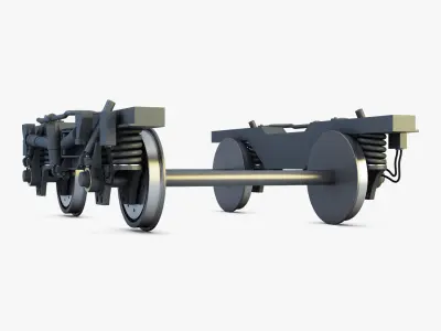 High speed train chassis v 1 3D model