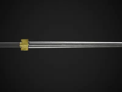 Sword A4 Low-poly 3D model