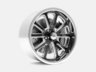 18x8 to 18x12 US Mags Rambler Wheel and Brake 3D print model