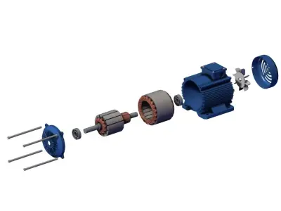 Motor DC Electrical 3D model