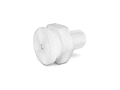 Grease fitting 3D model