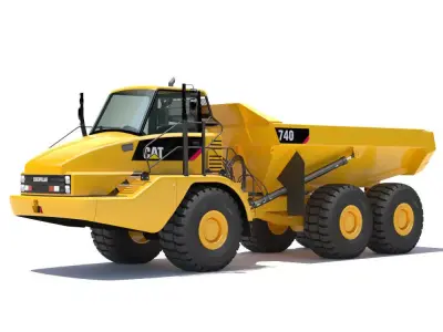 Articulated Dump Truck Cat 740 3D model