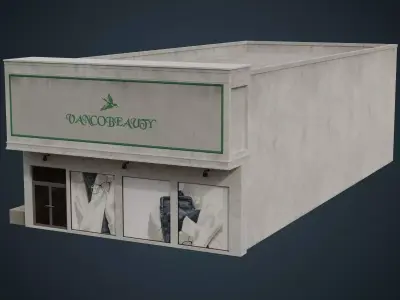 Building 11  Low-poly 3D model