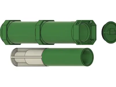 120mm tank shell transport case  3D print model