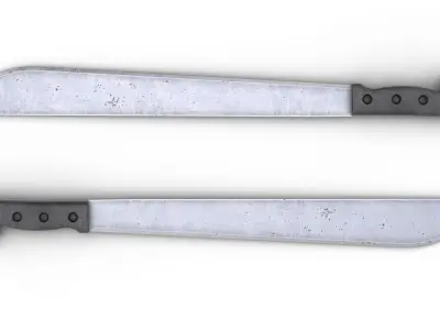 Jason Voorhees machete Low-poly 3D model