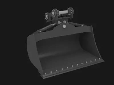 Excavator tilt bucket  3D model