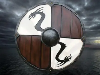 viking shield 5 Low-poly 3D model purchase