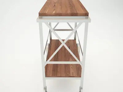 Butler Industrial Trolley Server 3D model