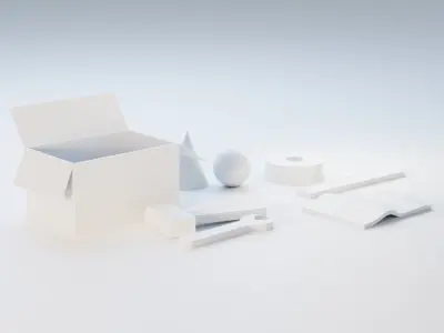 Low Poly Stylised Tools Low-poly 3D model