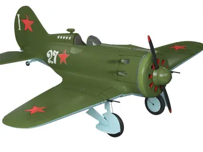  Airplane I-16 Type 24 3D model