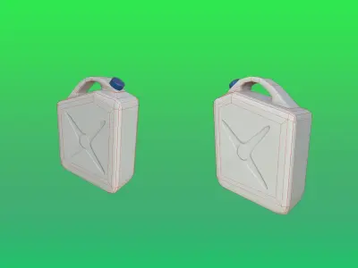 Canister Plastic Game Ready Model Low-poly 3D model