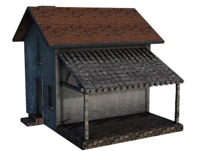 Old-build Free low-poly 3D model