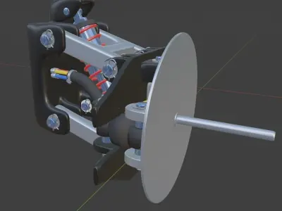 SUSPENSION FOR MARS ROVER 3D model