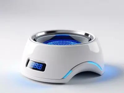 Futuristic Smart Pet Feeding Bowl 3D model