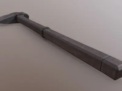 Axe - Obsidian Low-poly 3D model