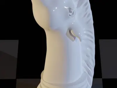 chess knight 3D printing 3D model purchase